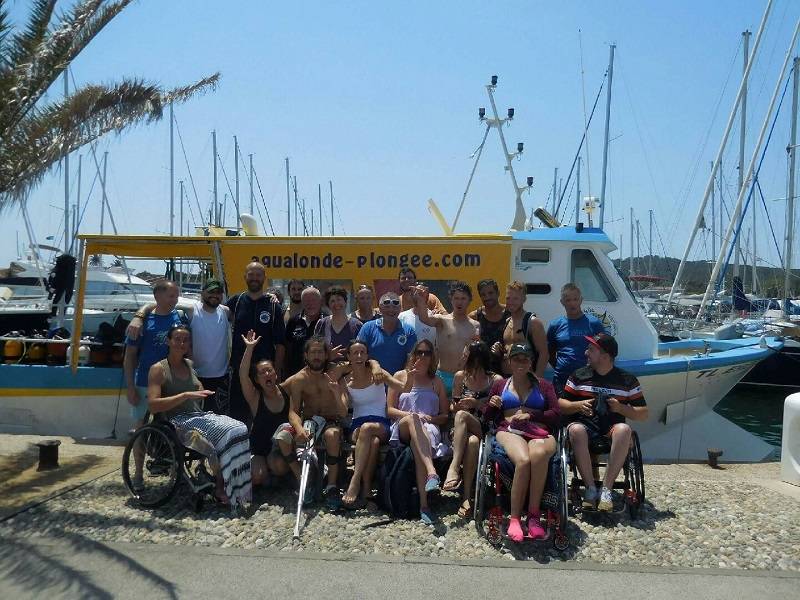 Plongée accessible aux personnes en situation de handicap à La Londe les Maures dans le Var